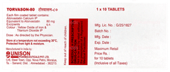Torvason 80 Tablet 10