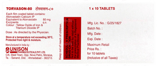 Torvason 80 Tablet 10
