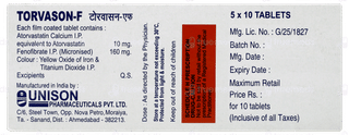 Torvason F Tablet 10