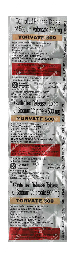 Torvate 500 MG Tablet Cr 10