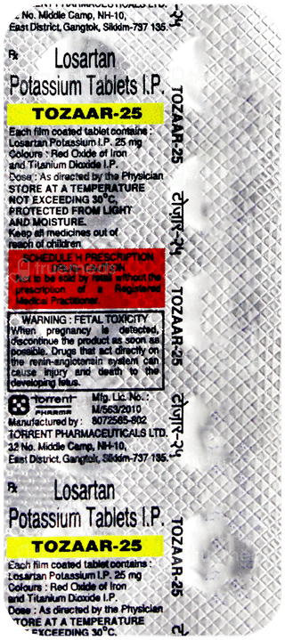 Tozaar 25 Tablet 10