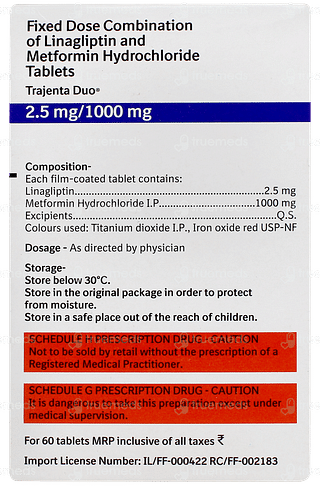 Trajenta Duo 2.5mg/1000mg Tablet 10