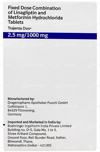 Trajenta Duo 2.5mg/1000mg Tablet 10