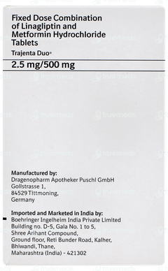 Trajenta Duo 2.5mg/500mg Tablet 10 Trajenta Duo 2.5mg/500mg Tablet 10