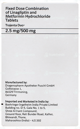 Trajenta Duo 2.5mg/500mg Tablet 10