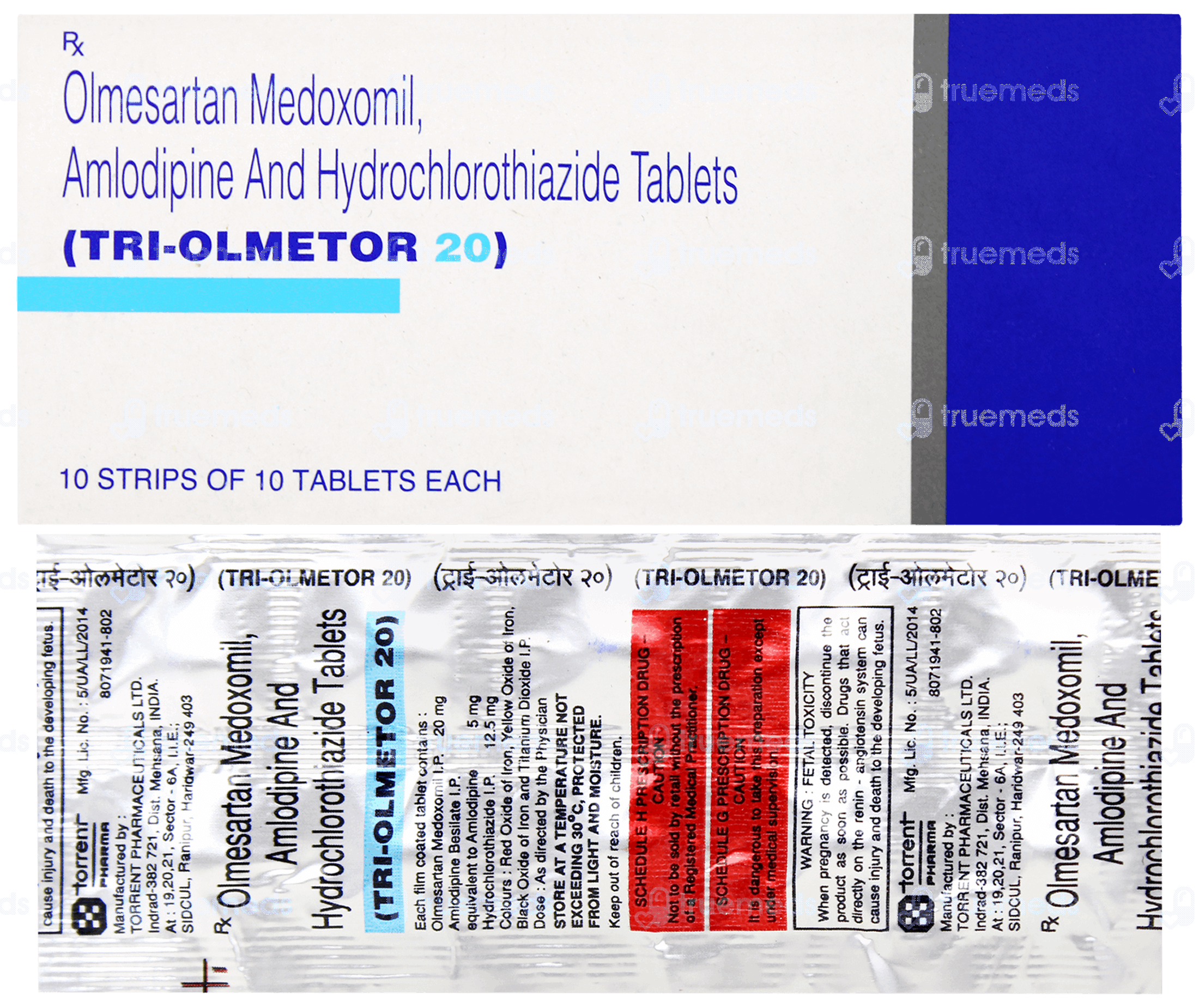 Tri Tablet Tri Olmetor 20/5/12.5 MG | Order Tri Olmetor 20/5/12.5 MG Tablet Online ...