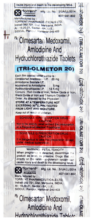 Tri Olmetor 20 Tablet 10