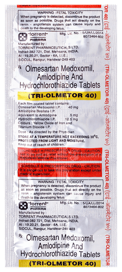Tri Olmetor 40 Tablet 10