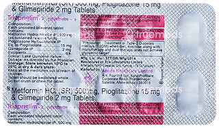 Triapriglim 2/500/15 MG Tablet Sr 10