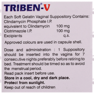 Triben V Vaginal Suppositories 7