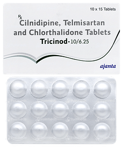 Tricinod 10/6.25 Tablet 15