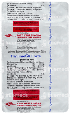Triglimet V Forte Tablet 10 Triglimet V Forte Tablet 10