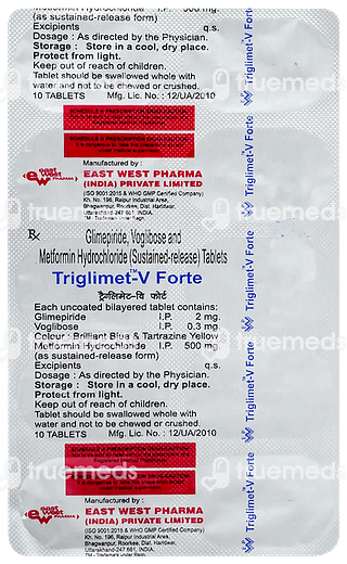 Triglimet V Forte Tablet 10