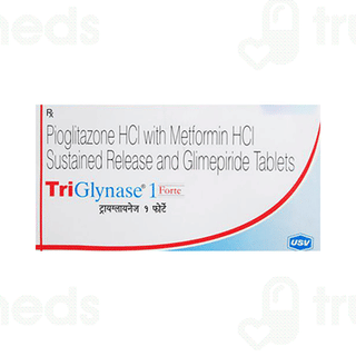 Triglynase Forte 1/1000/15 MG Tablet Sr 10