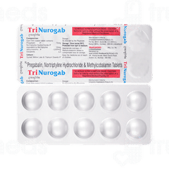 Trinurogab 75 Mg/1500mcg/10mg Tablet 10