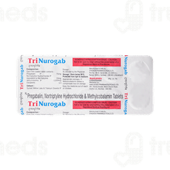 Trinurogab 75 Mg/1500mcg/10mg Tablet 10