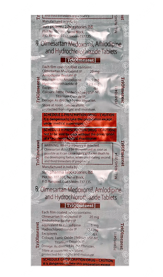 Triolmezest 20/5/12.5 MG Tablet 10