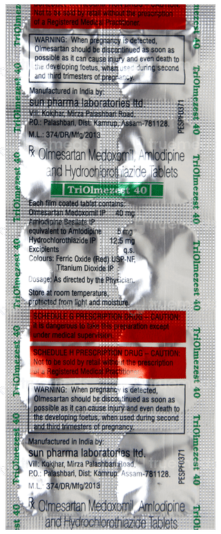 Triolmezest 40 Tablet 10