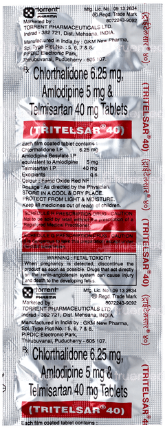 Tritelsar 40 Tablet 10 Tritelsar 40 Tablet 10