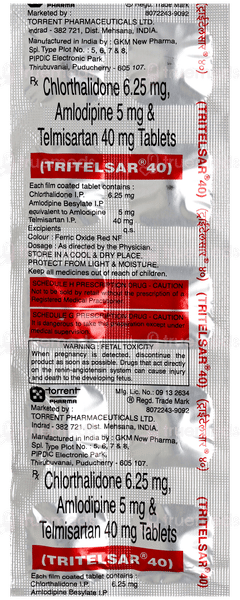 Tritelsar 40 Tablet 10 Tritelsar 40 Tablet 10