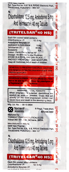 Tritelsar 40 Hs Tablet 10 Tritelsar 40 Hs Tablet 10