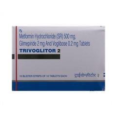 Trivoglitor 2 Tablet 10 Trivoglitor 2 Tablet 10