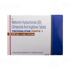 Trivoglitor Forte 1 Tablet 10 Trivoglitor Forte 1 Tablet 10