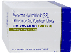 Trivoglitor Forte 2 Tablet 10 Trivoglitor Forte 2 Tablet 10