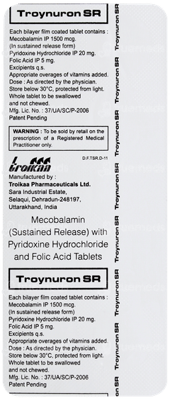 Troynuron Sr Tablet 10