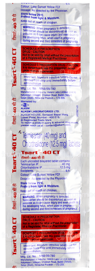 Tsart 40 Ct Tablet 10