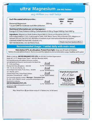 Ultra Magnesium 200mg Tablet 15