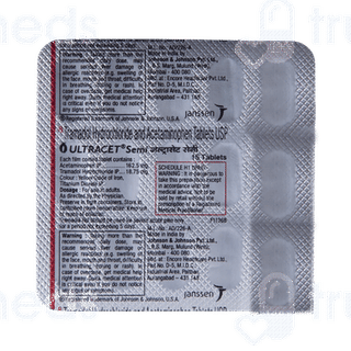Ultracet Semi 162.5/18.75 MG Tablet 15