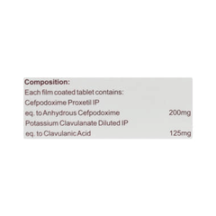 Umoxim Cv 200/125 MG Tablet 10 Umoxim Cv 200/125 MG Tablet 10