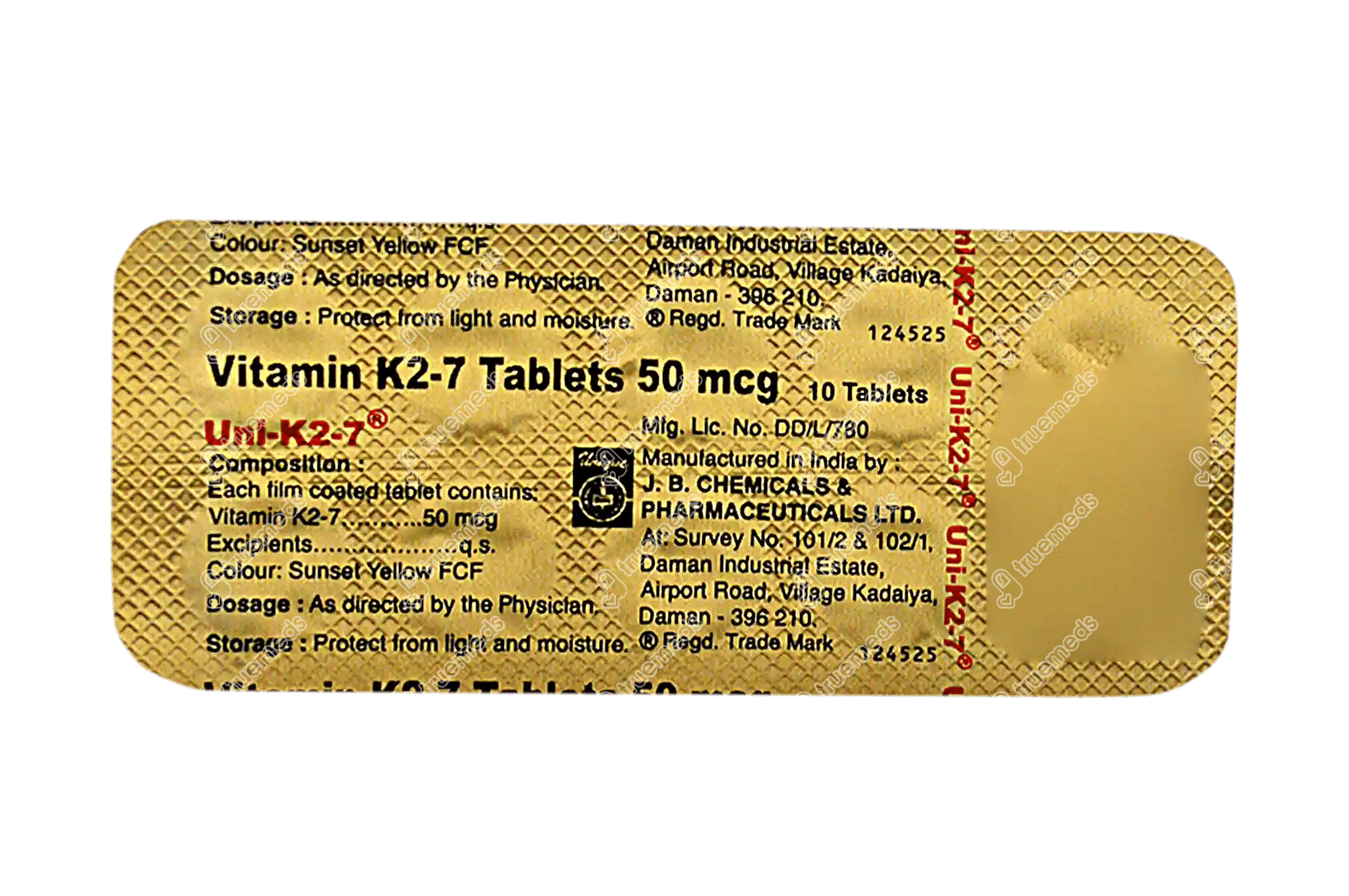Uni K27 50 MCG Order Uni K27 50 MCG Tablet Online at Truemeds