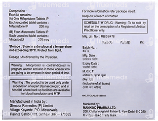 Unwanted Kit 200 Mg/200mcg Tablet 1