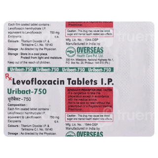 Uribact 750 Mg Tablet 10