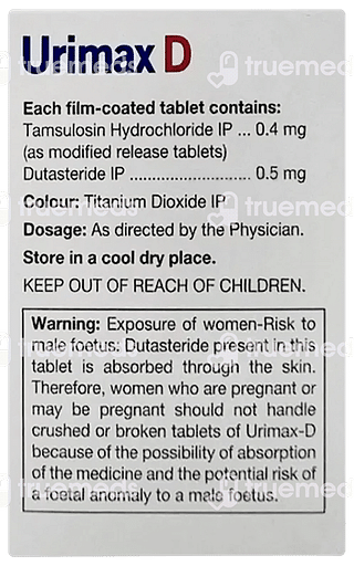 Urimax D 0.4/0.5 MG Tablet 30