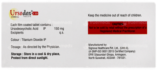 Ursodox 150 Tablet 10