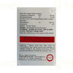 Valaid Sp 50/325/10 MG Tablet 10 Valaid Sp 50/325/10 MG Tablet 10