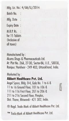 Valance Od 750 Tablet 15 Valance Od 750 Tablet 15