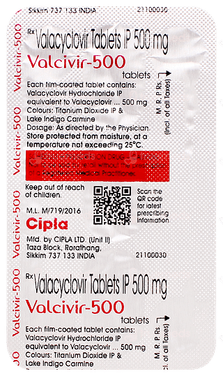 Valcivir 500 Tablet 3