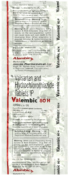 Valembic 80 H Tablet 10 Valembic 80 H Tablet 10