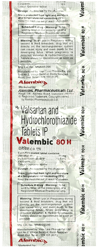 Valembic 80 H Tablet 10