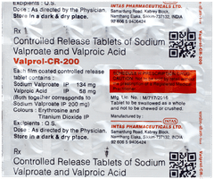 Valprol Cr 200 Tablet 15 Valprol Cr 200 Tablet 15