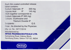 Valprol Cr 500 Tablet 15 Valprol Cr 500 Tablet 15