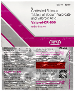 Valprol Cr 600 Tablet 10 Valprol Cr 600 Tablet 10