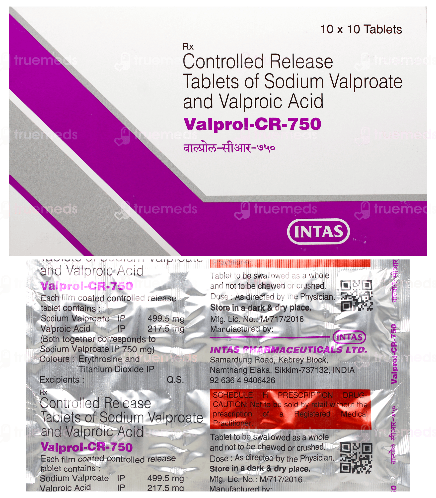 Valprol Cr 750 Tablet 10: Uses, Side Effects, Price & Substitutes