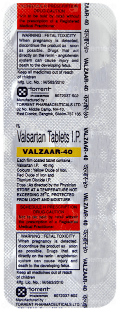 Valzaar 40 Tablet 10