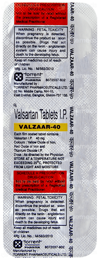 Valzaar 40 Tablet 10