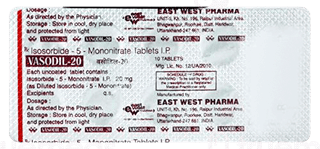 Vasodil 20 Tablet 10